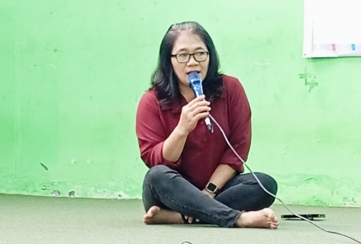 Ketua Bidang Agribisnis ketika mengungkapkan aspirasinya pada sesi tanya jawab