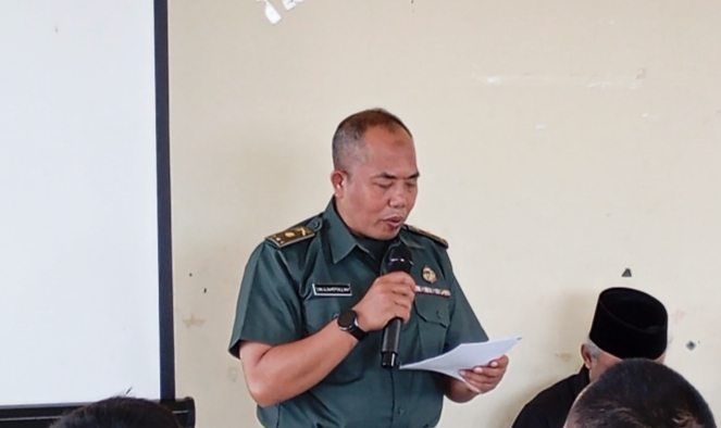 Mayor Inf Lalu Syaifulloh, Kaprodi Balistik dan Elektronika Sistem Senjata yang mewakili Danpoltekad