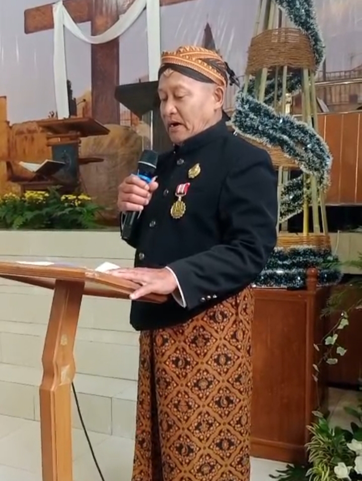 Tidak luput juga Ki Sutopo dengan Mocopat nya juga ikut mewarnai kegiatan Natal 2025