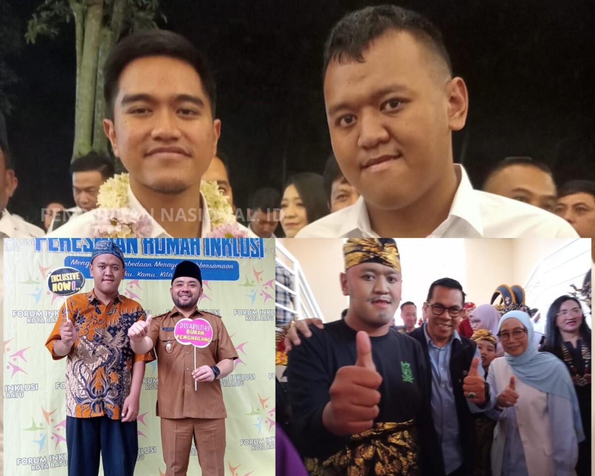 Dwi ketika bersama Kaesang, Wali Kota Batu, dan Wakil Wali Kota Batu