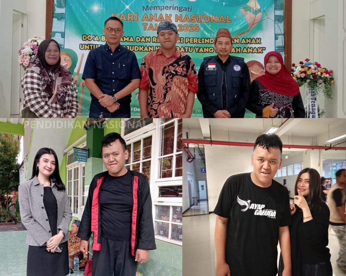 Dwi ketika di acara memperingati Hari Anak Nasional dan ketika bersama sosok penggemar