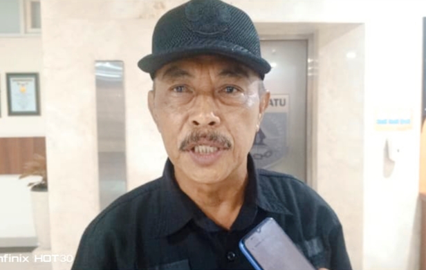 Kepala Desa Giripurno ketika menyampaikan ke awak media. 