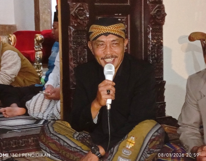Kepala Desa Giripurno, Suntoro ketika menyampaikan apresiasinya