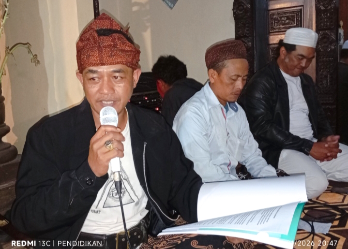Ketua Umum PPBN, Robiyan ketika membacakan berita acara kesepakatan bersama