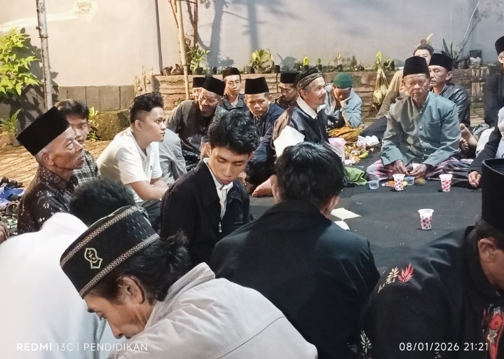 Suasana masyarakat ketika diacara tasyakuran Bekti bumi