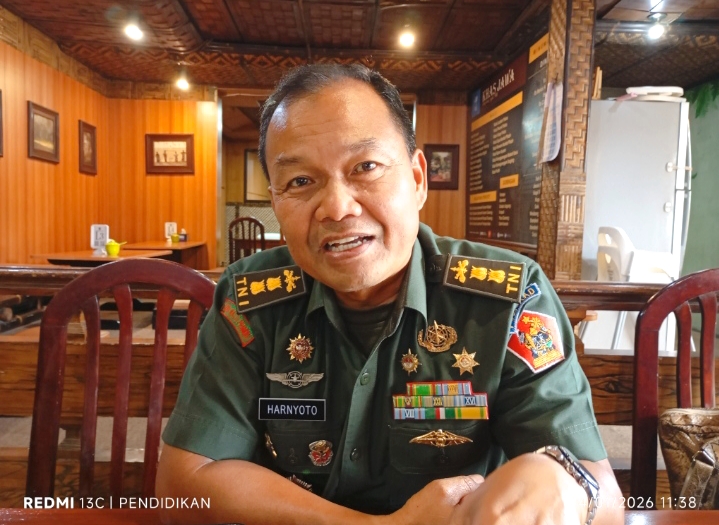 Kajurmes, Letkol Arh Haryanto, S.T., M.M ketika memberikan keteranganya ke awak media