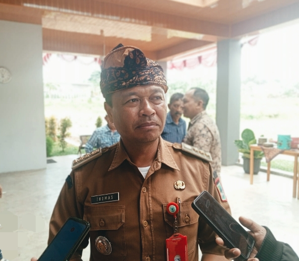 Camat Bumiaji, Thomas Mandi, S.Sos., setelah kegiatan peresmian KDMP