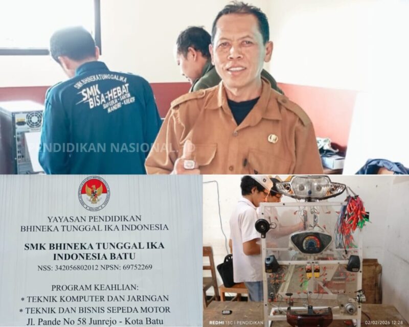 Teknik Bisnis Sepeda Motor dan Jaringan Komputer, Dua Jurusan Andalan SMK Bhineka Tunggal Ika Batu