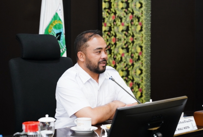 Wakil Wali Kota Ketika memberikan pemaparanya