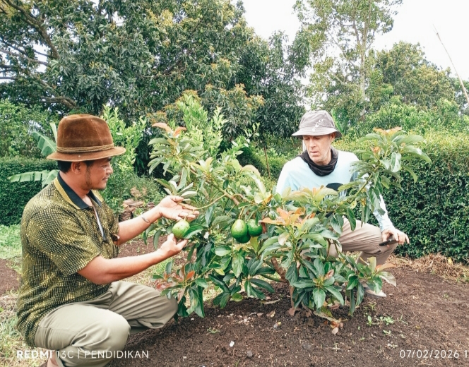 Robiyan, Petani Batu, Jadi Mentor Budidaya Alpukat Mentega bagi Guru dari Australia