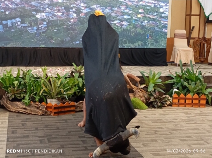 Bantengan juga ikut mewarnai rangkaian Sanduk Mbatu Aji