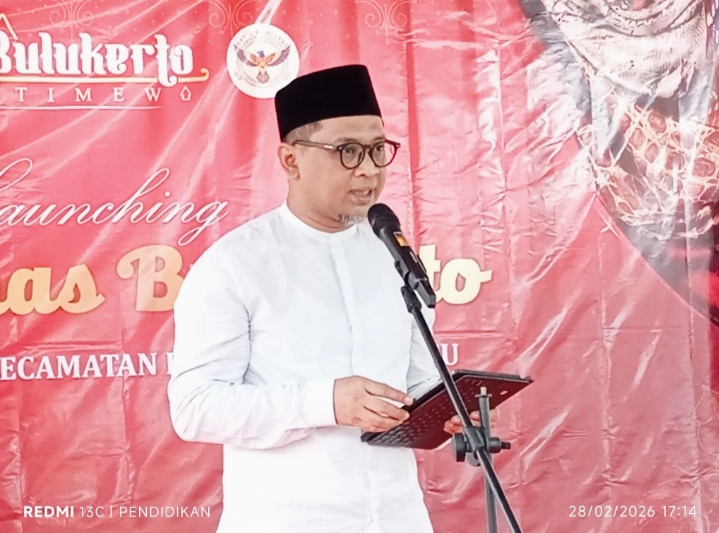 Plt Diskumperindag Kota Batu, ketika membacakan amanat Wali Kota Batu, Nurochman.