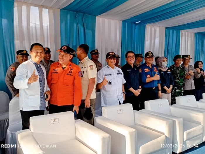 Tampak jajaran dinas terkait dan Camat hadir dalam apel operasi Ketupat 2026.
