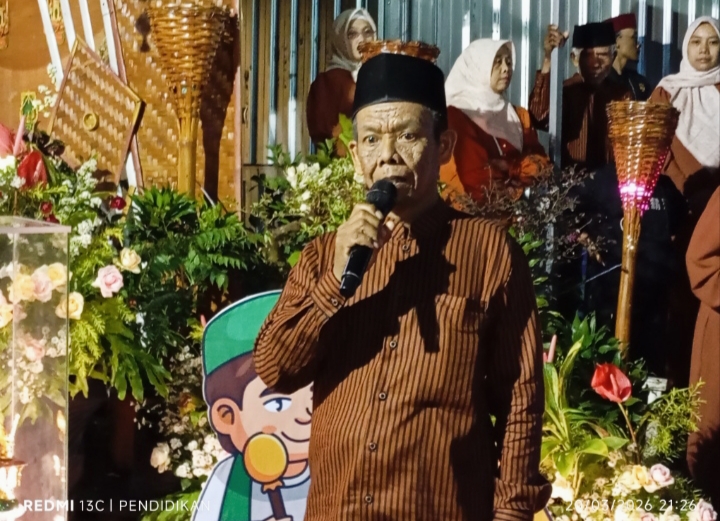 Ketua Panitia Gema Takbir dan Festival Lampion 2026,ketika menyampaikan laporanya.