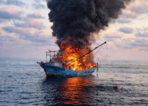 Kapal Terbakar di Laut Natuna, 11 Awak Selamat Berkat Aksi Cepat TNI AL