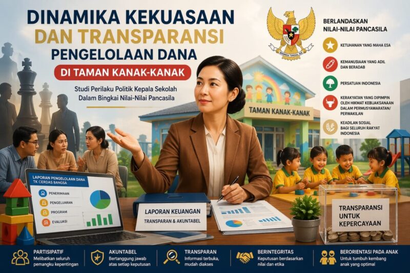 Dinamika Kekuasaan dan Transparansi Pengelolaan Dana di Taman Kanak Kanak : Studi Perilaku Politik Kepala Sekolah Dalam Bingkai Nilai Nilai Pancasila