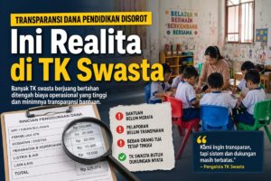 Transparansi Dana Pendidikan Disorot, Ini Realita di TK Swasta