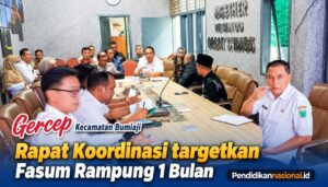 Gercep Kecamatan Bumiaji Rapat Koordinasi Targetkan Fasum Rampung 1 Bulan