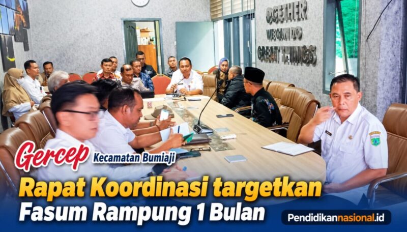 Gercep Kecamatan Bumiaji Rapat Koordinasi Targetkan Fasum Rampung 1 Bulan