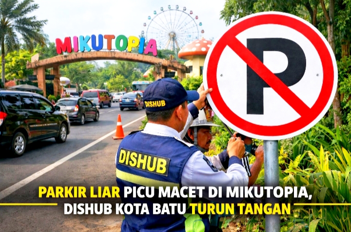 Parkir Liar Picu Macet di Mikotopia, Dishub Kota Batu Turun Tangan