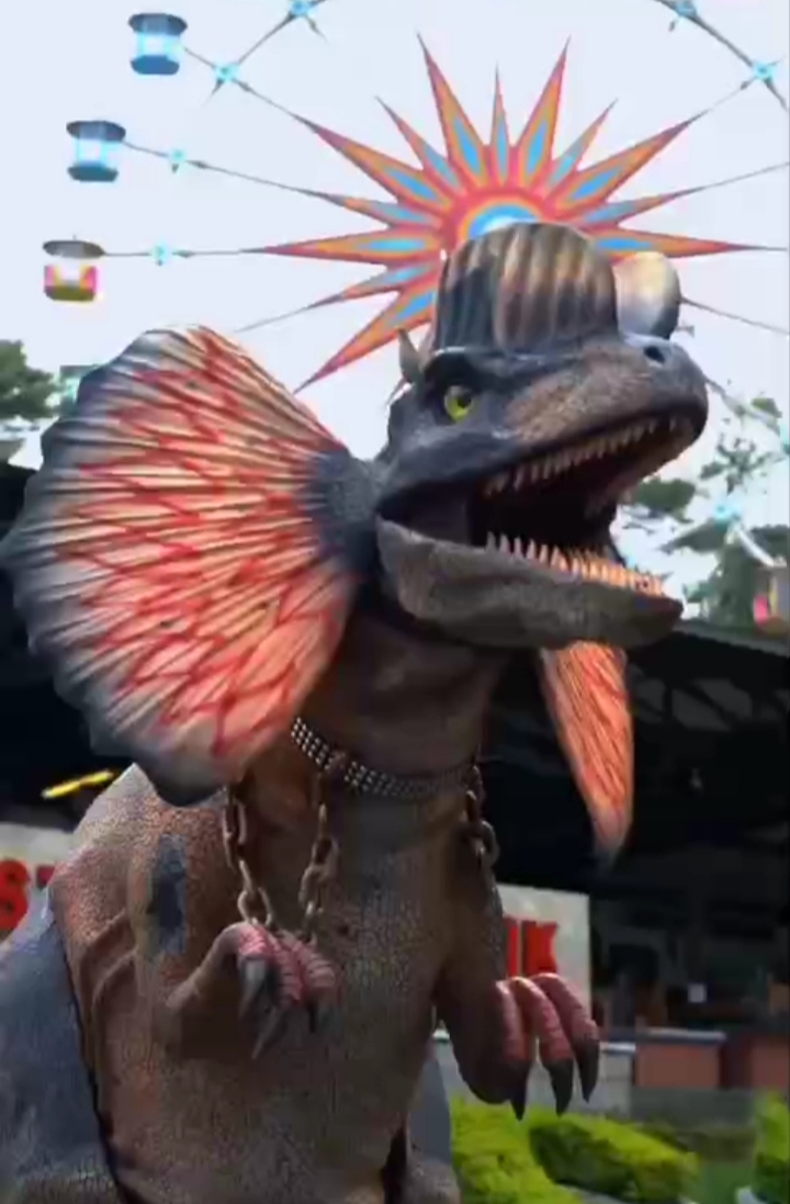 Salah satu Costum Dino yang menarik ketika parade di area kolam renang wisata Selecta. 