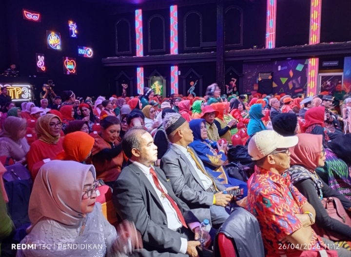 Tampak ratusan anggota Senandung Rindu memadati Wisata Party Jawa Timur Park 3