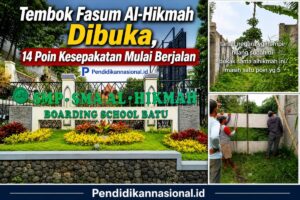 Tembok Fasum Al-Hikmah Dibuka, 14 Poin Kesepakatan Mulai Berjalan