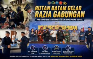 Rutan Batam Gelar Razia Gabungan, Pastikan Bebas Narkoba dan Handphone Ilegal