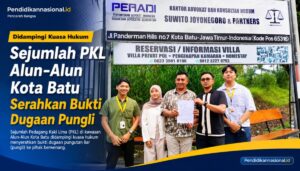 Didampingi Kuasa Hukum, Sejumlah PKL Alun-Alun Kota Batu Serahkan Bukti Dugaan Pungli
