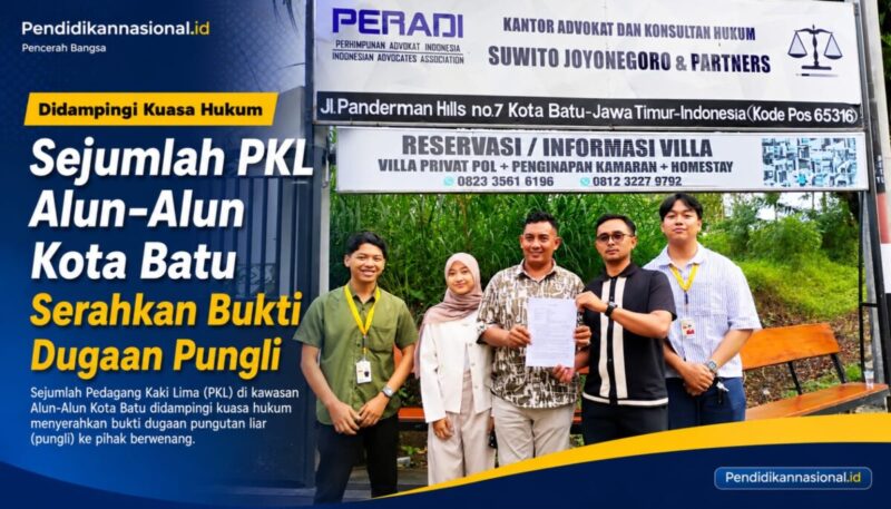 Didampingi Kuasa Hukum, Sejumlah PKL Alun-Alun Kota Batu Serahkan Bukti Dugaan Pungli