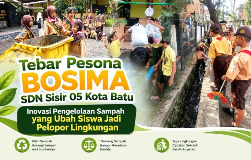 Tebar Pesona Bosima SDN Sisir 05 Kota Batu, Inovasi Pengelolaan Sampah yang Ubah Siswa Jadi Pelopor Lingkungan