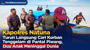Kapolres Natuna Turun Langsung Cari Korban Tenggelam di Pantai Piwang, Dua Anak Meninggal Dunia