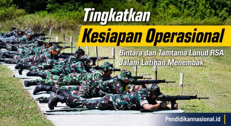 Tingkatkan Kesiapan Operasional, Bintara dan Tamtama Lanud RSA Jalani Latihan Menembak