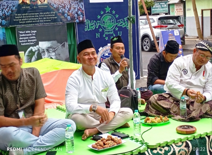 Ketua Tanfidziyah ketika memberikan sambutanya. 