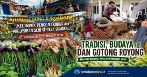 Selamatan Desa Sumberejo ke-116, Arak Lesung dan Semangat Gotong Royong Pukau Warga