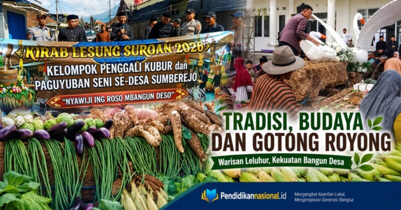 Selamatan Desa Sumberejo ke-116, Arak Lesung dan Semangat Gotong Royong Pukau Warga