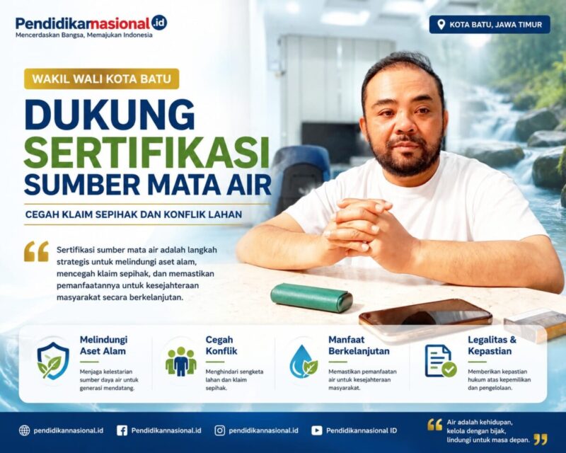 Wakil Wali Kota Batu Dukung Sertifikasi Sumber Mata Air, Cegah Klaim Sepihak dan Konflik Lahan