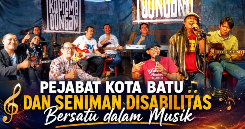 Harmoni di Kopi Embongan Bumiaji, Pejabat Kota Batu dan Seniman Disabilitas Bersatu dalam Musik