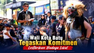 Wali Kota Batu Tegaskan Komitmen Lestarikan Budaya Lokal di Kirab Banteng 1 Suro