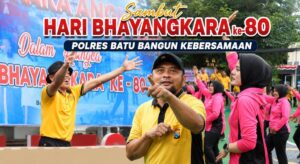 Sambut Hari Bhayangkara ke-80, Polres Batu Bangun Kebersamaan Melalui Olahraga Bersama