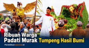 Ribuan Warga Padati Gelora Arjuno, Murak Tumpeng Hasil Bumi Desa Bumiaji