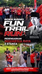 Soekarno Fun Trail Run di Selecta Perdengarkan Indonesia Raya 3 Stanza, Peserta Antusias