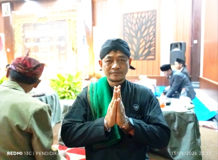 Ketua Umum PPBN, Robiyan ketika di lokasi seusai Mujahadah.