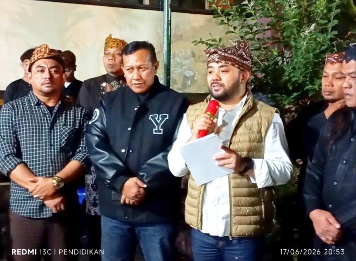 Wakil Wali Kota Batu ketika memberikan apresiasinya di lokasi Njenang Suro di Candi Songgoriti bersama jajaran Forkopimda. 