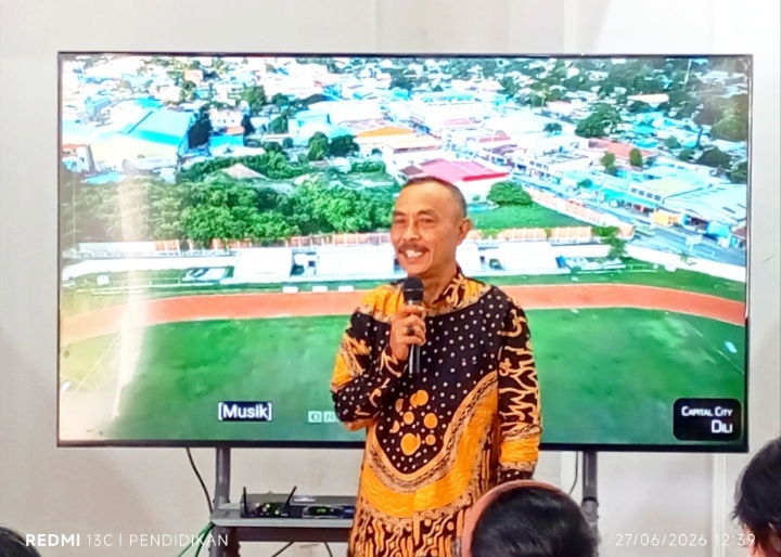 Sesi saling perkenalan, Kepala Desa Giripurno turut serta hadir dalam kegiatan silaturahmi tersebut. 