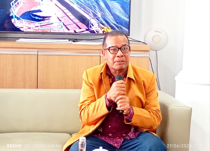 Ketua Pelaksana Ketika memberikan sambutanya. 