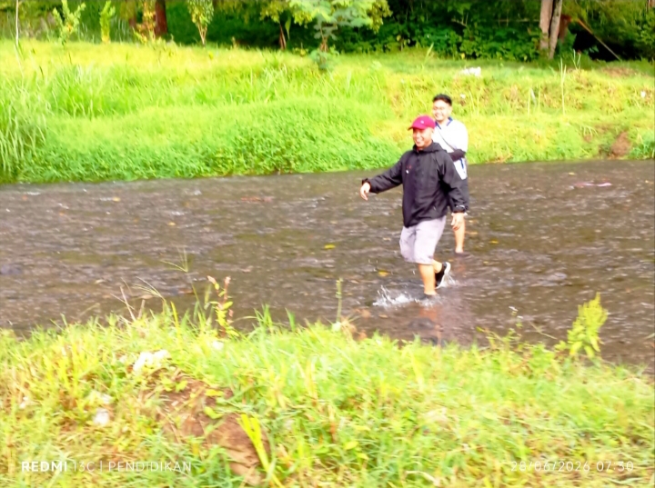 Tampak Anggota DPRD Batu dengan antusias mengikuti Fun Trail Run. 