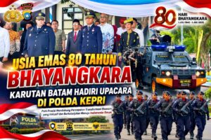 Usia Emas 80 Tahun Bhayangkara, Karutan Batam Hadiri Upacara di Polda Kepri Sinergi Pemasyarakatan-Polri Semakin Solid