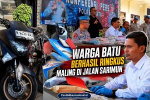 Kunci Motor Tertinggal Warga Batu Berhasil Ringkus Maling di Jalan Sarimun