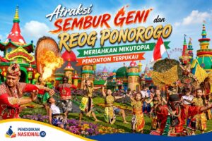 Atraksi Sembur Geni dan Reog Ponorogo Meriahkan Liburan Sekolah di Mikutopia, Penonton Terpukau